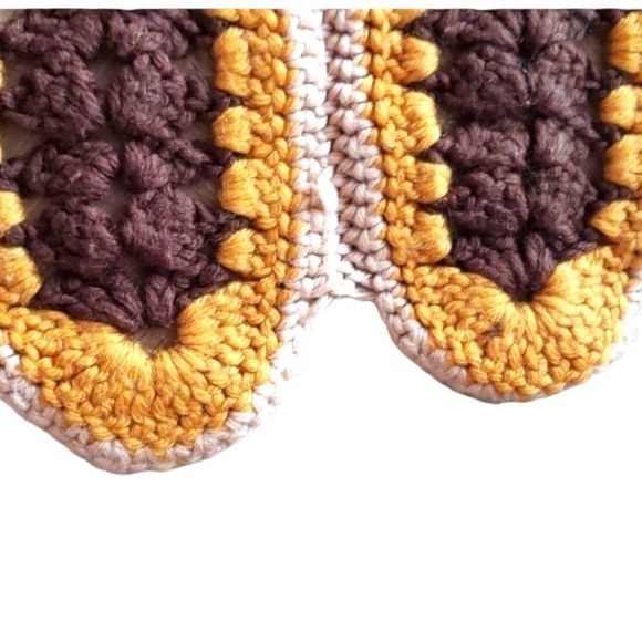 ‎Vintage Afgan 70s Handmade Gold/Brown  - Picture 4 of 4